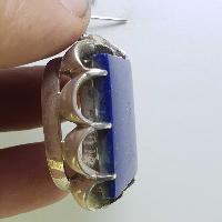 Sterling Silver Lapis Lazuli Pendant, [handmade]