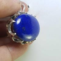 Sterling Silver Lapis Lazuli Pendant, [handmade]