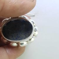 Sterling Silver Lapis Lazuli Pendant, [handmade]