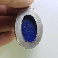 Sterling Silver Lapis Lazuli Pendant, [handmade]