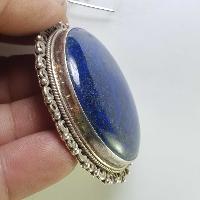 Sterling Silver Lapis Lazuli Pendant, [handmade]