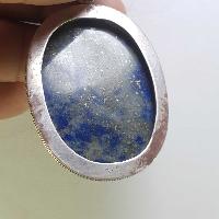 Sterling Silver Lapis Lazuli Pendant, [handmade]