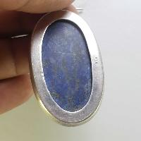 Sterling Silver Lapis Lazuli Pendant, [handmade]