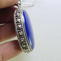 Sterling Silver Lapis Lazuli Pendant, [handmade]