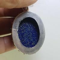 Sterling Silver Lapis Lazuli Pendant, [handmade]