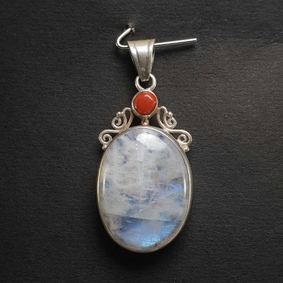 Moonstone Silver Pendant