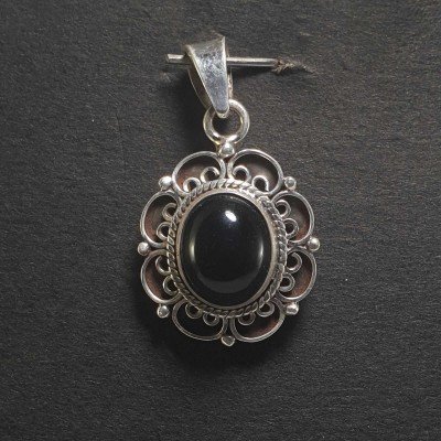 Onyx Silver Pendant