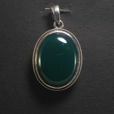 Onyx Silver Pendant