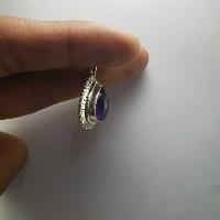 Amethyst Silver Pendant