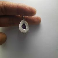 Amethyst Silver Pendant