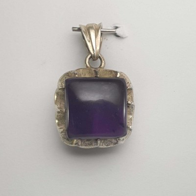 Amethyst Silver Pendant