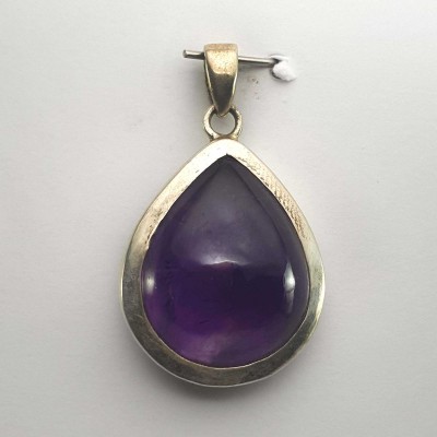 Amethyst Silver Pendant