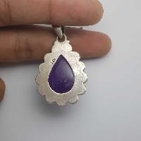 Amethyst Silver Pendant