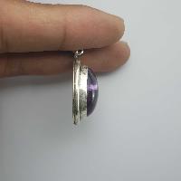 Amethyst Silver Pendant