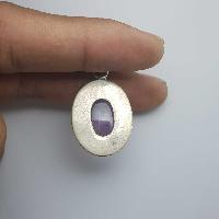 Amethyst Silver Pendant