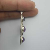 Amethyst Silver Pendant