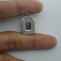 Amethyst Silver Pendant