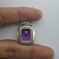 Amethyst Silver Pendant