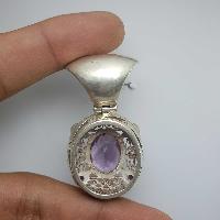 Amethyst Silver Pendant