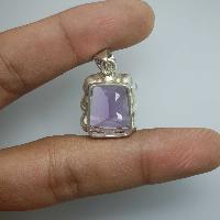 Amethyst Silver Pendant