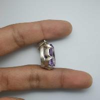 Amethyst Silver Pendant