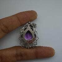 Amethyst Silver Pendant