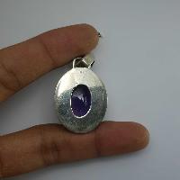 Amethyst Silver Pendant