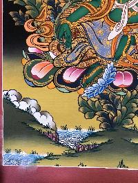 Tibetan Thangka Of Green Tara