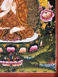 Tibetan Thangka Of Vairochana Buddha