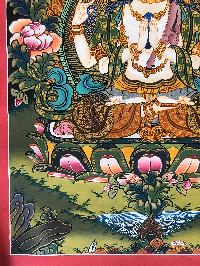 Tibetan Thangka Of Chenrezig