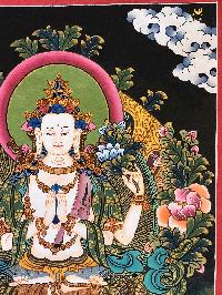 Tibetan Thangka Of Chenrezig