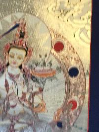 Tibetan Thangka Of Manjushri