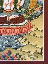 Tibetan Thangka Of Chenrezig