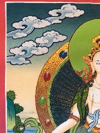 Tibetan Thangka Of White Tara