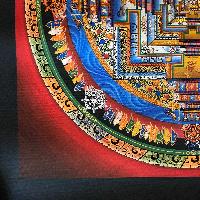 Tibetan Thangka Of Kalachakra Mandala, [red]