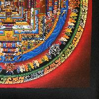 Tibetan Thangka Of Kalachakra Mandala, [red]