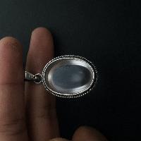 Rose Quartz Silver Pendant