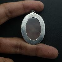 Rose Quartz Silver Pendant