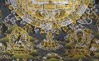 Thangka Of Sahasrabhuja Avalokiteshvara Mandala [real Gold And Silver]