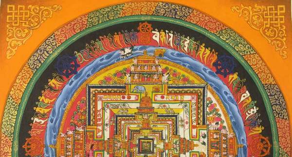 Tibetan Thangka Of Kalachakra