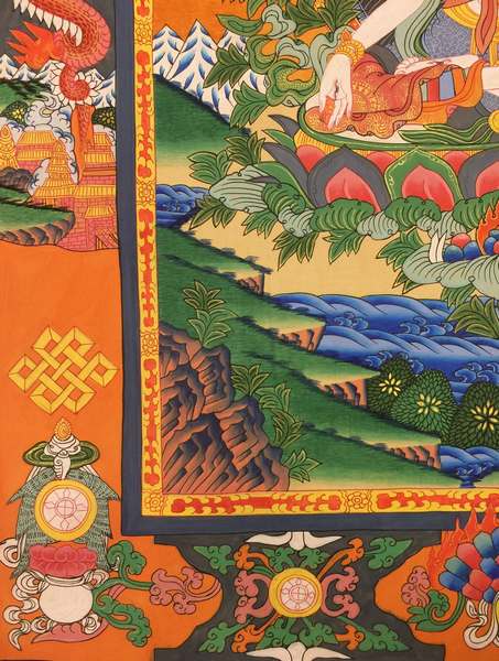 Tibetan Thangka Of White Tara