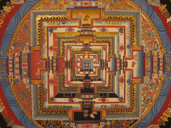 Tibetan Thangka Of Medium Kalachakra