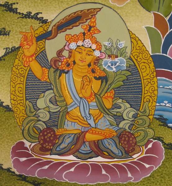 Tibetan Thangka Of Lokeshvara