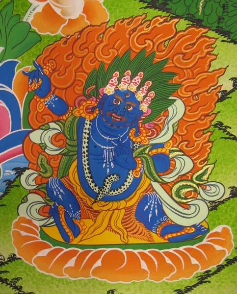 Tibetan Thangka Of Lokeshvara