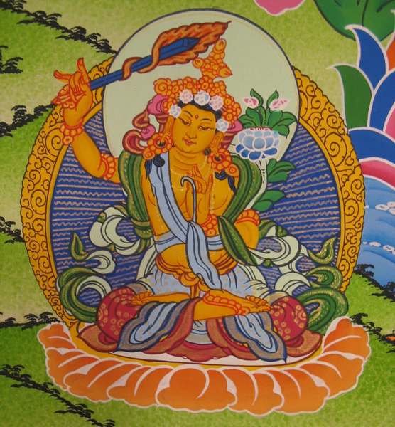 Tibetan Thangka Of Lokeshvara