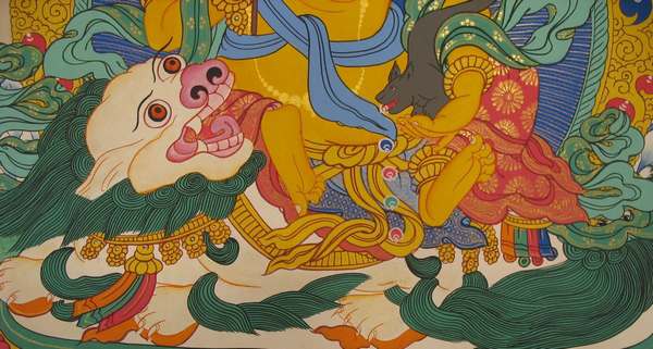 Tibetan Thangka Of Namtose