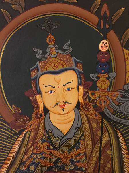 Tibetan Thangka Of Guru Rinpoche