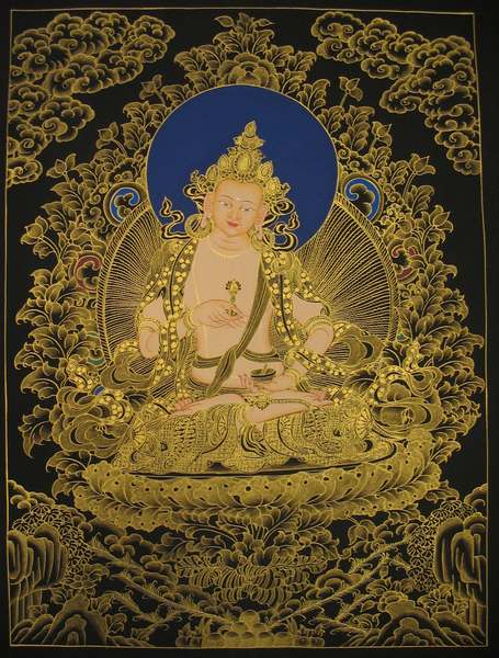 Tibetan Thangka Of Vajrasattvaa