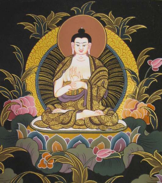 [hq] Tibetan Thangka Of Green Tara, [24k Real Gold]