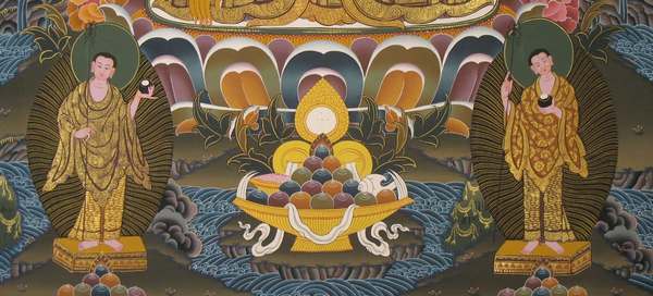 [hq] Tibetan Thangka Of Shakyamuni, [24k Real Gold]